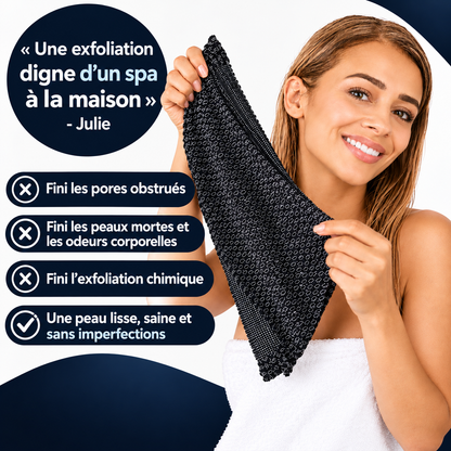 DouceLisse™ — La serviette de douche exfoliante pour une peau plus lisse et douce
